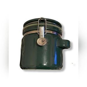 Dark Green Ceramic Air-Tight Sealed Cookie Jar
